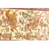Tappeto Ghom Seta Persia 38x130 Crema Rosso Mar