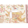 Tappeto Ghom Seta Persia 38x130 Crema Rosso Mar