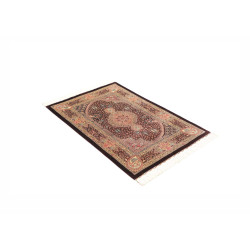 Tappeto Ghom Seta Persia 80x122 Marrone Scuro B