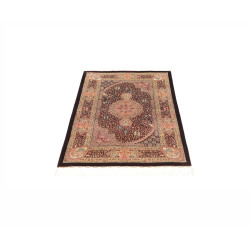 Tappeto Ghom Seta Persia 80x122 Marrone Scuro B