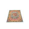 Tappeto Ghom Seta Persia 82x120 Turchese Blu Or