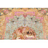Tappeto Ghom Seta Persia 82x120 Turchese Blu Or