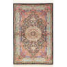 Tappeto Ghom Seta Persia 100x155 Nero Rosa Cipr