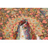 Tappeto Ghom Seta Persia 100x155 Nero Rosa Cipr