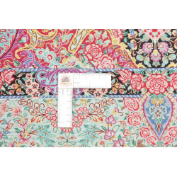 Tappeto Ghom Seta Persia 100x155 Nero Rosa Cipr