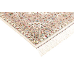 Tappeto Ghom Seta Persia 100x150 Avorio Crema B