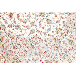 Tappeto Ghom Seta Persia 100x150 Avorio Crema B