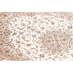 Tappeto Ghom Seta Persia 100x150 Avorio Crema B