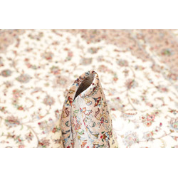Tappeto Ghom Seta Persia 100x150 Avorio Crema B