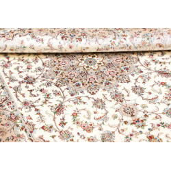 Tappeto Ghom Seta Persia 100x150 Avorio Crema B