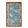Tappeto Ghom Seta Persia 58x90 Azzurro Turchese