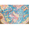 Tappeto Ghom Seta Persia 58x90 Azzurro Turchese