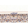 Tappeto Ghom Seta Persia 58x83 Avorio Blu Pesca
