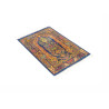Tappeto Ghom Seta Persia 59x90 Blu Zaffiro Oro