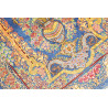Tappeto Ghom Seta Persia 59x90 Blu Zaffiro Oro
