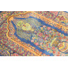 Tappeto Ghom Seta Persia 59x90 Blu Zaffiro Oro