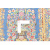 Tappeto Ghom Seta Persia 59x90 Blu Zaffiro Oro