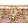 Tappeto Ghom Seta Persia 78x128 Blu Notte Oro R