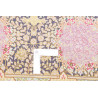 Tappeto Ghom Seta Persia 78x128 Blu Notte Oro R