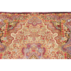 Tappeto Ghom Seta Persia 80x121 Crema Viola Bor
