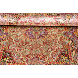 Tappeto Ghom Seta Persia 80x121 Crema Viola Bor