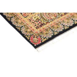 Tappeto Ghom Seta Persia 57x97 Blu Notte Oro An