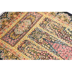 Tappeto Ghom Seta Persia 57x97 Blu Notte Oro An