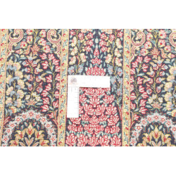 Tappeto Ghom Seta Persia 57x97 Blu Notte Oro An