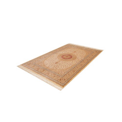 Tappeto Ghom Seta Persia 161x237 Crema Oro Ross