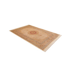 Tappeto Ghom Seta Persia 161x237 Crema Oro Ross