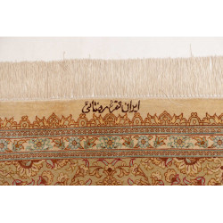 Tappeto Ghom Seta Persia 161x237 Crema Oro Ross