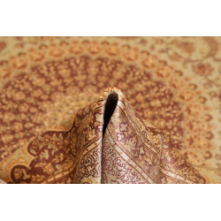 Tappeto Ghom Seta Persia 160x243 Crema Beige Te