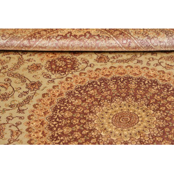 Tappeto Ghom Seta Persia 160x243 Crema Beige Te