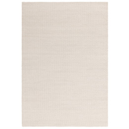 Rug Zander plain ivory white 120x170 cm