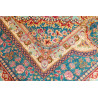 Tappeto Ghom Seta Persia 159x233 Turchese Rosso