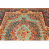 Tappeto Ghom Seta Persia 159x233 Turchese Rosso