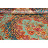 Tappeto Ghom Seta Persia 159x233 Turchese Rosso
