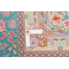 Tappeto Ghom Seta Persia 159x233 Turchese Rosso