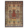 Tappeto Ghom Seta Persia 139x200 Blu Notte Ross