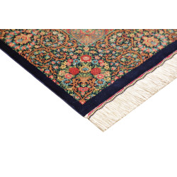 Tappeto Ghom Seta Persia 139x200 Blu Notte Ross