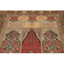 Tappeto Ghom Seta Persia 139x200 Blu Notte Ross
