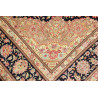 Tappeto Ghom Seta Persia 136x192 Blu Navy Oro B