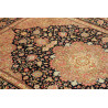 Tappeto Ghom Seta Persia 136x192 Blu Navy Oro B