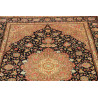 Tappeto Ghom Seta Persia 136x192 Blu Navy Oro B