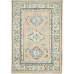 Tappeto Kazak Afghanistan 102x147 Rosa Chiaro B