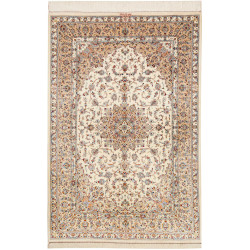 Tappeto Ghom Seta Persia 130x197 Avorio Crema B