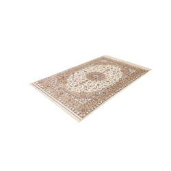 Tappeto Ghom Seta Persia 130x197 Avorio Crema B