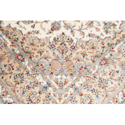 Tappeto Ghom Seta Persia 130x197 Avorio Crema B