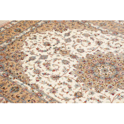Tappeto Ghom Seta Persia 130x197 Avorio Crema B