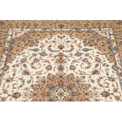 Tappeto Ghom Seta Persia 130x197 Avorio Crema B